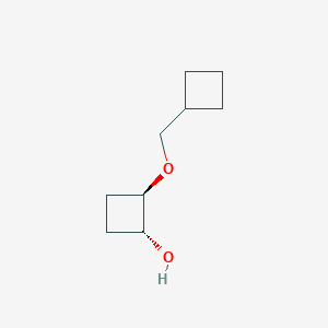 molecular formula C9H16O2 B2525696 (1R,2R)-2-(环丁基甲氧基)环丁醇 CAS No. 2165855-86-5