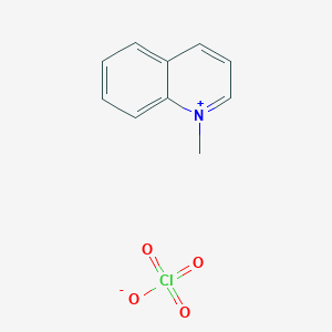 molecular formula C10H10ClNO4 B2525712 1-Methylquinolin-1-ium perchlorate CAS No. 4185-64-2