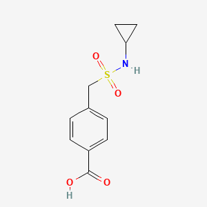molecular formula C11H13NO4S B2525748 4-[(环丙基磺酰胺基)甲基]苯甲酸 CAS No. 1098374-00-5