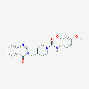 N-(2,4-Dimethoxyphenyl)-4-[(4-oxoquinazolin-3-yl)methyl]piperidine-1-carboxamide