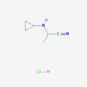 2-(Cyclopropylamino)propanenitrile hydrochloride