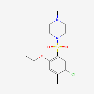 1-(5-Chloro-2-ethoxy-4-methylphenyl)sulfonyl-4-methylpiperazine