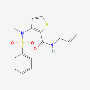 N-allyl-3-(N-ethylphenylsulfonamido)thiophene-2-carboxamide