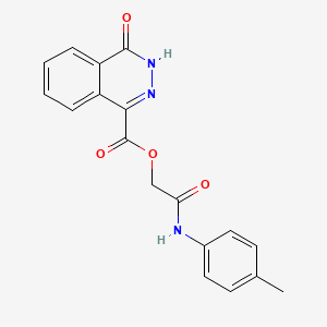[2-(4-methylanilino)-2-oxoethyl] 4-oxo-3H-phthalazine-1-carboxylate