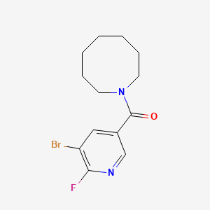 1-(5-Bromo-6-fluoropyridine-3-carbonyl)azocane