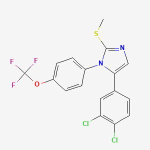 5-(3,4-dichlorophenyl)-2-(methylthio)-1-(4-(trifluoromethoxy)phenyl)-1H-imidazole