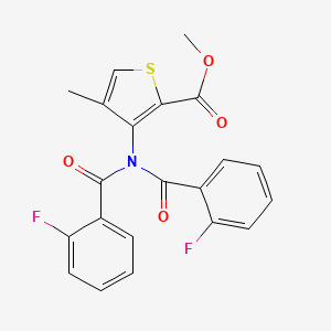 Methyl 3-[bis(2-fluorobenzoyl)amino]-4-methyl-2-thiophenecarboxylate