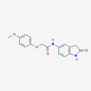 2-(4-methoxyphenoxy)-N-(2-oxoindolin-5-yl)acetamide