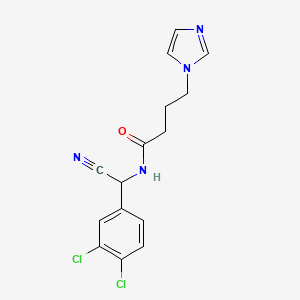 N-[Cyano-(3,4-dichlorophenyl)methyl]-4-imidazol-1-ylbutanamide