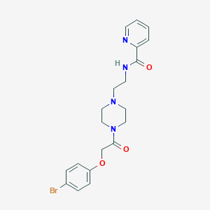 molecular formula C20H23BrN4O3 B252582 N-(2-{4-[(4-bromophenoxy)acetyl]piperazin-1-yl}ethyl)pyridine-2-carboxamide 