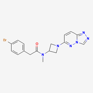 N-(1-([1,2,4]triazolo[4,3-b]pyridazin-6-yl)azetidin-3-yl)-2-(4-bromophenyl)-N-methylacetamide