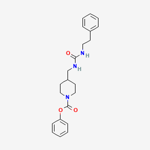 Phenyl 4-((3-phenethylureido)methyl)piperidine-1-carboxylate