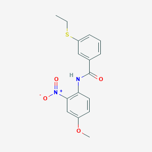 3-ethylsulfanyl-N-(4-methoxy-2-nitrophenyl)benzamide