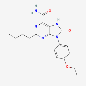 2-butyl-9-(4-ethoxyphenyl)-8-oxo-8,9-dihydro-7H-purine-6-carboxamide