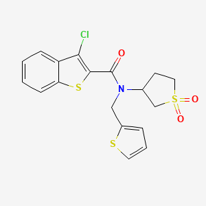 3-chloro-N-(1,1-dioxidotetrahydrothiophen-3-yl)-N-(thiophen-2-ylmethyl)-1-benzothiophene-2-carboxamide
