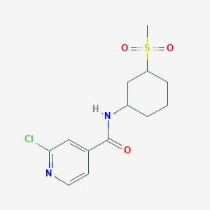 2-Chloro-N-(3-methylsulfonylcyclohexyl)pyridine-4-carboxamide