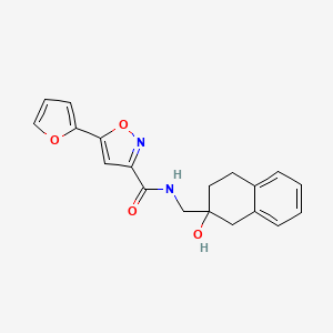 5-(furan-2-yl)-N-((2-hydroxy-1,2,3,4-tetrahydronaphthalen-2-yl)methyl)isoxazole-3-carboxamide