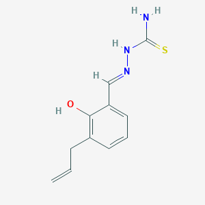 molecular formula C11H13N3OS B2525862 (E)-2-(3-allyl-2-hydroxybenzylidene)hydrazinecarbothioamide CAS No. 1817730-54-3