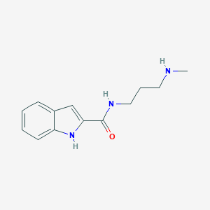 molecular formula C13H17N3O B252587 N-[3-(methylamino)propyl]-1H-indole-2-carboxamide 