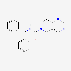 molecular formula C21H20N4O B2525883 N-benzhydryl-7,8-dihydropyrido[4,3-d]pyrimidine-6(5H)-carboxamide CAS No. 1797322-15-6