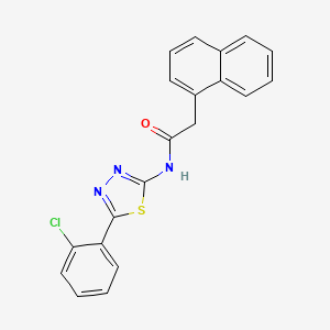 molecular formula C20H14ClN3OS B2525890 N-[5-(2-chlorophenyl)-1,3,4-thiadiazol-2-yl]-2-naphthalen-1-ylacetamide CAS No. 392241-52-0