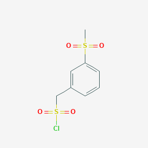 molecular formula C8H9ClO4S2 B2525905 (3-Methanesulfonylphenyl)methanesulfonyl chloride CAS No. 1368630-29-8