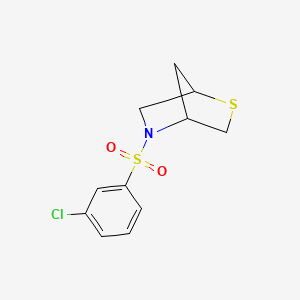 5-((3-Chlorophenyl)sulfonyl)-2-thia-5-azabicyclo[2.2.1]heptane