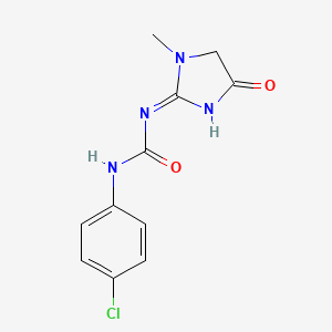 1-(4-chlorophenyl)-3-(1-methyl-4-oxo-4,5-dihydro-1H-imidazol-2-yl)urea