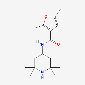 molecular formula C16H26N2O2 B2525936 2,5-dimethyl-N-(2,2,6,6-tetramethylpiperidin-4-yl)furan-3-carboxamide CAS No. 98609-28-0