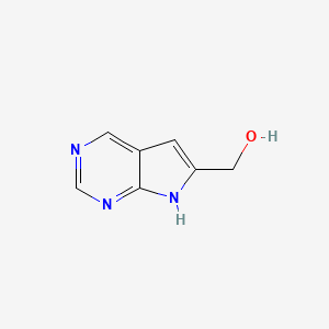 molecular formula C7H7N3O B2525949 (7H-Pyrrolo[2,3-d]pyrimidin-6-yl)methanol CAS No. 1638763-70-8