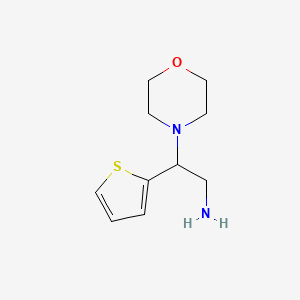 molecular formula C10H16N2OS B2525956 2-Morpholin-4-yl-2-thiophen-2-yl-ethylamine CAS No. 851176-37-9