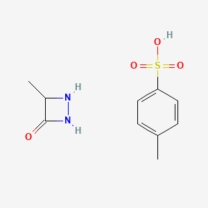 molecular formula C10H14N2O4S B2525962 4-Methylbenzenesulfonic acid;4-methyldiazetidin-3-one CAS No. 79289-51-3