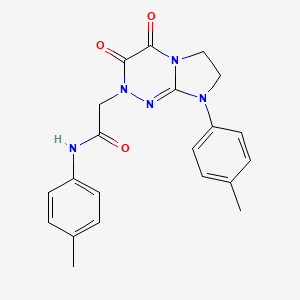 2-(3,4-dioxo-8-(p-tolyl)-3,4,7,8-tetrahydroimidazo[2,1-c][1,2,4]triazin-2(6H)-yl)-N-(p-tolyl)acetamide