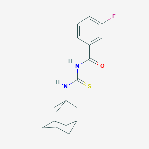 molecular formula C18H21FN2OS B252602 N-(1-adamantyl)-N'-(3-fluorobenzoyl)thiourea 