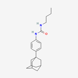 molecular formula C21H30N2O B2526051 1-[4-(1-Adamantyl)phenyl]-3-butylurea CAS No. 391230-02-7