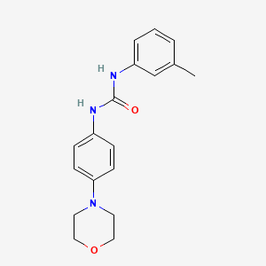 molecular formula C18H21N3O2 B2526052 1-(3-Methylphenyl)-3-[4-(morpholin-4-yl)phenyl]urea CAS No. 882356-09-4