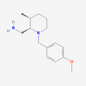 molecular formula C15H24N2O B2526061 rac-[(2S,3R)-1-[(4-methoxyphenyl)methyl]-3-methylpiperidin-2-yl]methanamine CAS No. 1820575-88-9