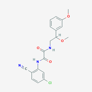 molecular formula C19H18ClN3O4 B2526064 N1-(5-chloro-2-cyanophenyl)-N2-(2-methoxy-2-(3-methoxyphenyl)ethyl)oxalamide CAS No. 1797339-07-1
