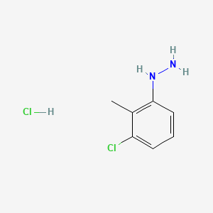 molecular formula C7H10Cl2N2 B2526069 (3-Chloro-2-Methylphenyl)Hydrazine Hydrochloride CAS No. 39943-64-1; 65208-12-0