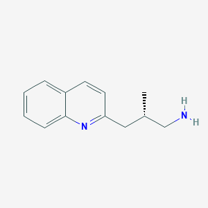 molecular formula C13H16N2 B2526073 (2S)-2-Methyl-3-quinolin-2-ylpropan-1-amine CAS No. 2248183-02-8