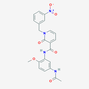 molecular formula C22H20N4O6 B2526081 N-(5-acetamido-2-methoxyphenyl)-1-(3-nitrobenzyl)-2-oxo-1,2-dihydropyridine-3-carboxamide CAS No. 900009-51-0