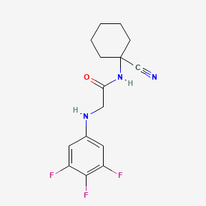 molecular formula C15H16F3N3O B2526086 N-(1-cyanocyclohexyl)-2-[(3,4,5-trifluorophenyl)amino]acetamide CAS No. 1376007-70-3