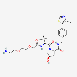 molecular formula C28H41N5O6S B2526088 (S,R,S)-Ahpc-peg2-NH2 CAS No. 2010159-60-9