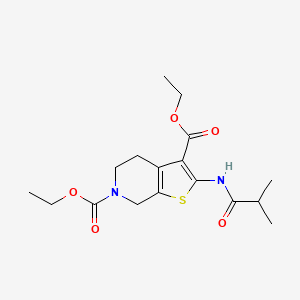 diethyl 2-isobutyramido-4,5-dihydrothieno[2,3-c]pyridine-3,6(7H)-dicarboxylate