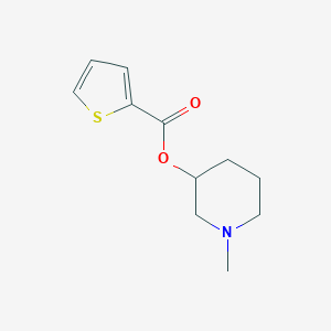 molecular formula C11H15NO2S B252611 1-Methyl-3-piperidinyl 2-thiophenecarboxylate 
