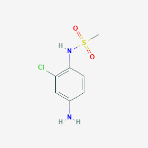 molecular formula C7H9ClN2O2S B2526118 N-(4-氨基-2-氯苯基)甲磺酰胺 CAS No. 18735-42-7