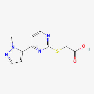 2-((4-(1-Methyl-1H-pyrazol-5-yl)pyrimidin-2-yl)thio)acetic acid
