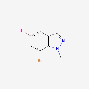 molecular formula C8H6BrFN2 B2526143 7-Bromo-5-fluoro-1-methyl-1H-indazole CAS No. 1781864-19-4