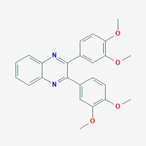 molecular formula C24H22N2O4 B252617 2,3-Bis(3,4-dimethoxyphenyl)quinoxaline 