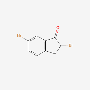 molecular formula C9H6Br2O B2526177 2,6-dibromo-2,3-dihydro-1H-inden-1-one CAS No. 1188141-94-7